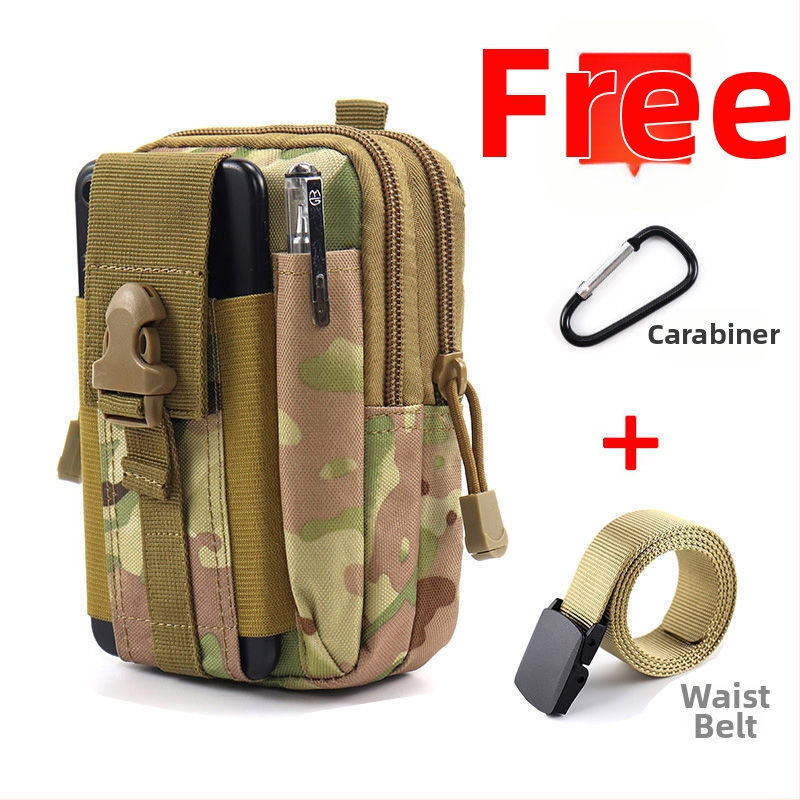 Geantă talie tactică pentru telefon, multifuncțională, din pânză Oxford, pentru ciclism