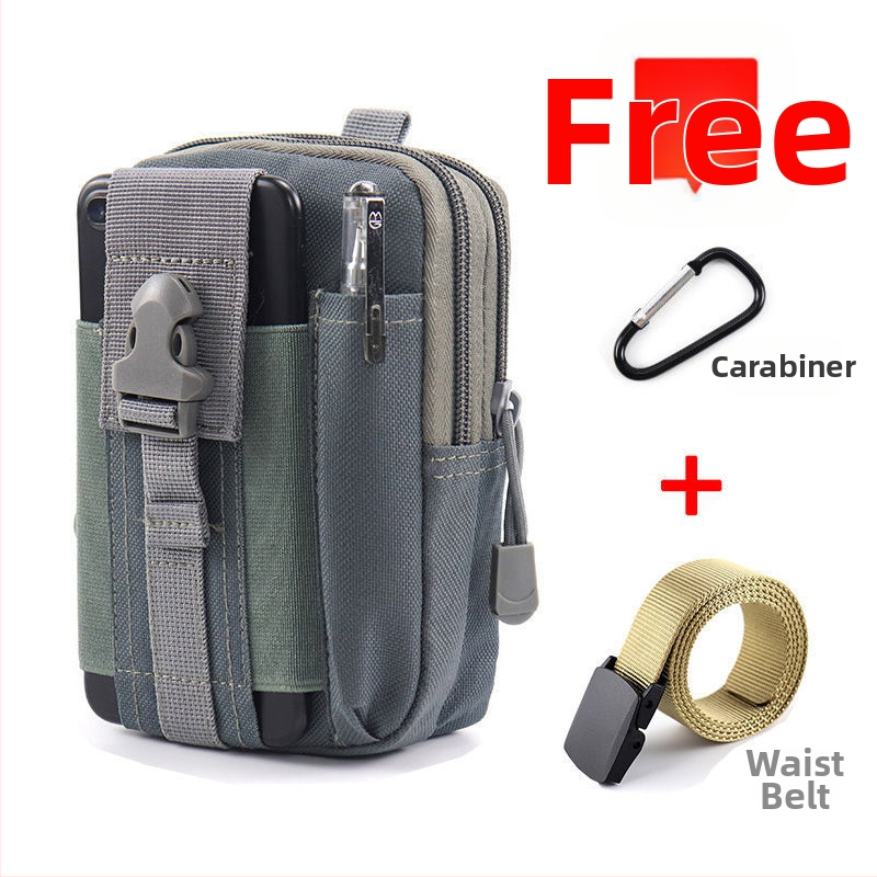 Geantă talie tactică pentru telefon, multifuncțională, din pânză Oxford, pentru ciclism