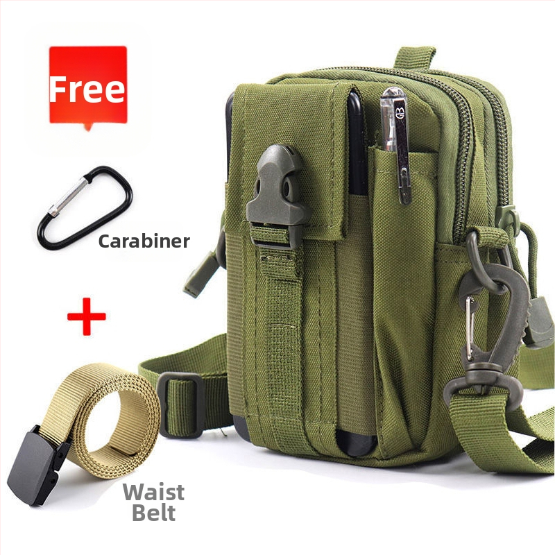 Geantă talie tactică pentru telefon, multifuncțională, din pânză Oxford, pentru ciclism