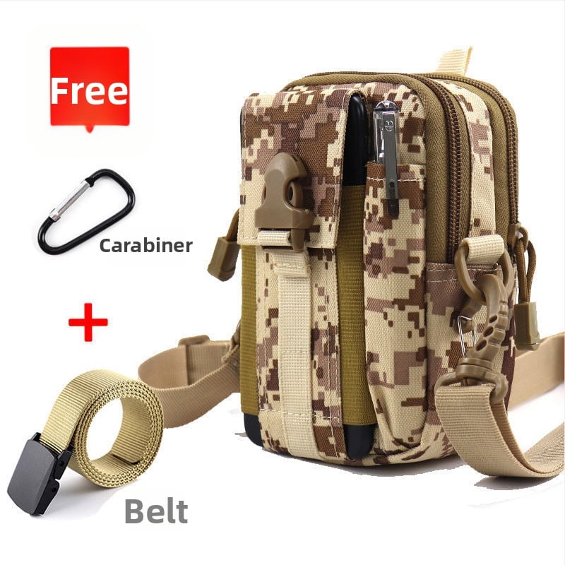 Geantă talie tactică pentru telefon, multifuncțională, din pânză Oxford, pentru ciclism