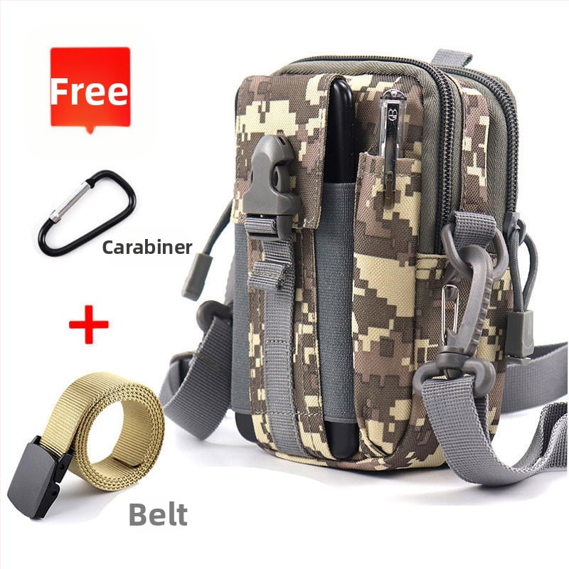 Geantă talie tactică pentru telefon, multifuncțională, din pânză Oxford, pentru ciclism