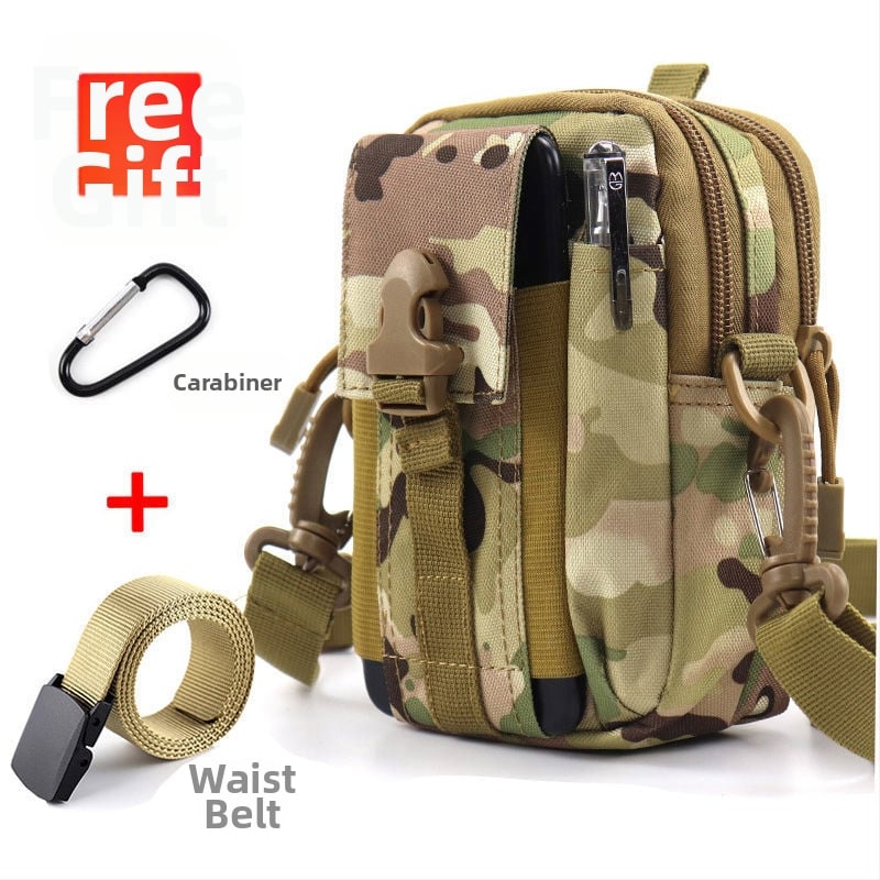 Geantă talie tactică pentru telefon, multifuncțională, din pânză Oxford, pentru ciclism