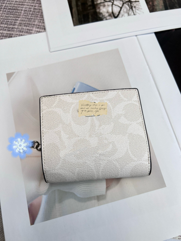 Portofel din piele naturală cu închidere dublă, model litere, căptușeală din pânză, capacitate mare, pentru multe carduri