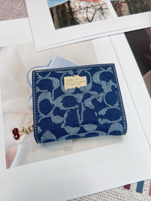 Portofel din piele naturală cu închidere dublă, model litere, căptușeală din pânză, capacitate mare, pentru multe carduri