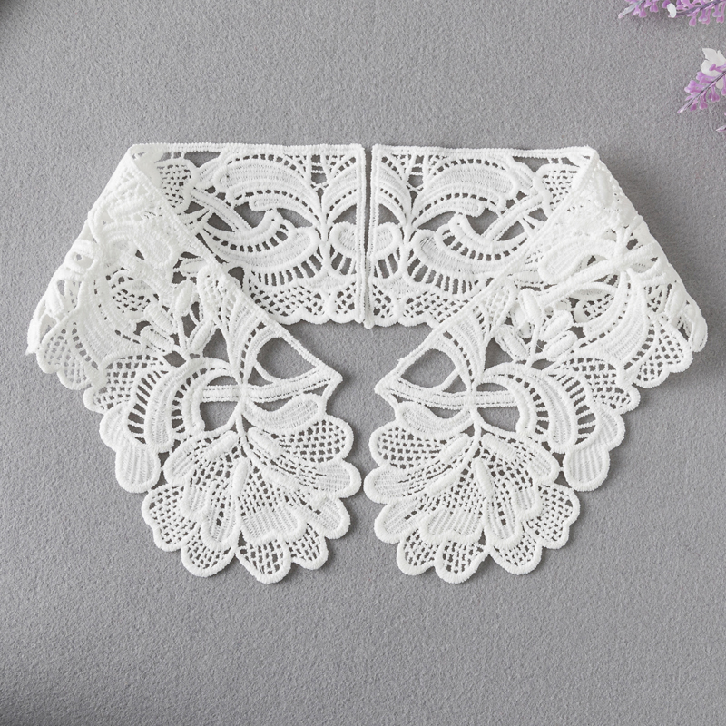 Dantellált gallér kiegészítő, gyapjú, egyszínű minta, koreai stílus, 2025 tavasz, gyerekeknek