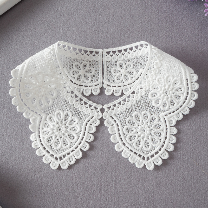 Dantellált gallér kiegészítő, gyapjú, egyszínű minta, koreai stílus, 2025 tavasz, gyerekeknek