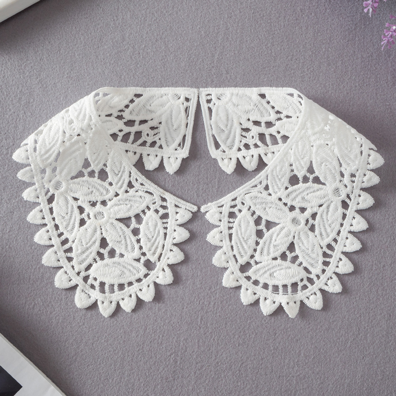 Dantellált gallér kiegészítő, gyapjú, egyszínű minta, koreai stílus, 2025 tavasz, gyerekeknek