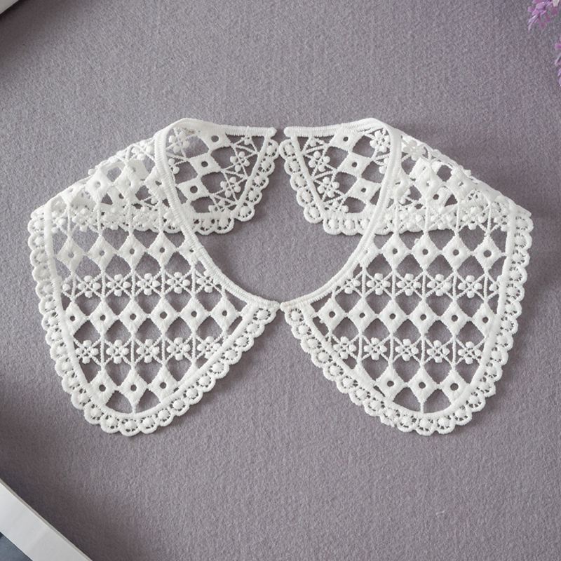 Dantellált gallér kiegészítő, gyapjú, egyszínű minta, koreai stílus, 2025 tavasz, gyerekeknek