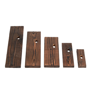 Természetes tömörfa vízfolyásos dekoráció halastóhoz és kertészeti tájhoz; kézzel készített keresztgerenda, karbonizált fa táblával