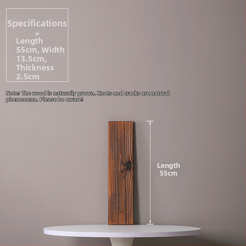 Természetes tömörfa vízfolyásos dekoráció halastóhoz és kertészeti tájhoz; kézzel készített keresztgerenda, karbonizált fa táblával