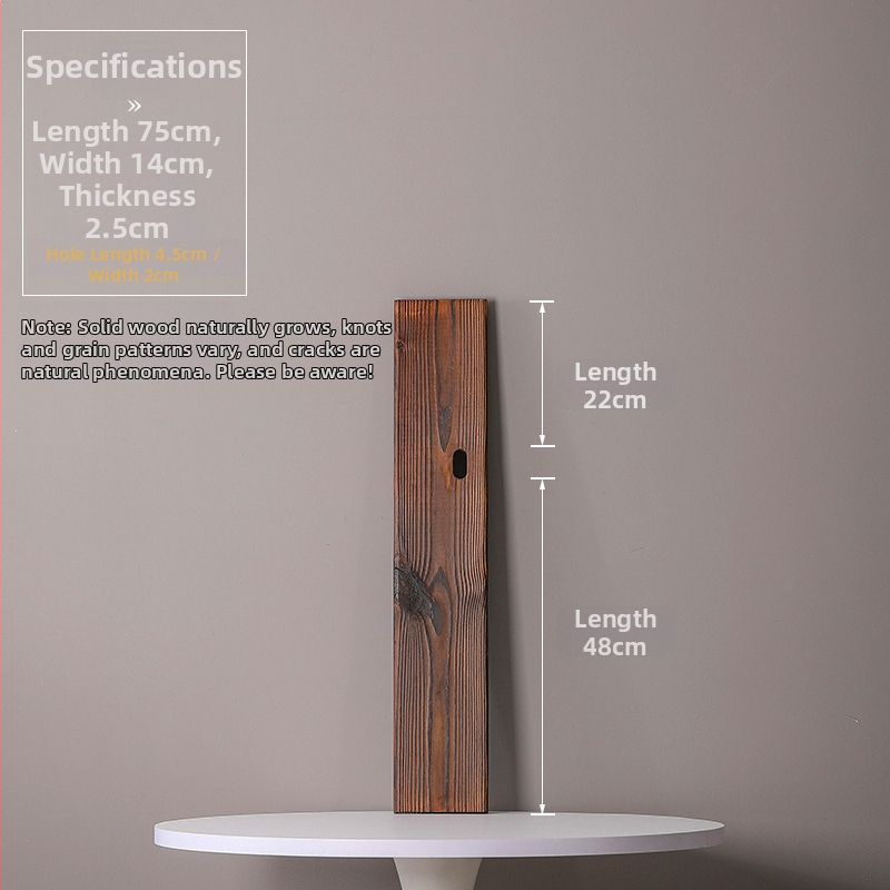 Természetes tömörfa vízfolyásos dekoráció halastóhoz és kertészeti tájhoz; kézzel készített keresztgerenda, karbonizált fa táblával