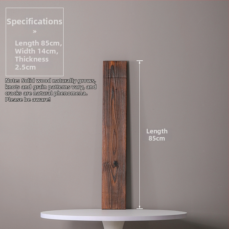 Természetes tömörfa vízfolyásos dekoráció halastóhoz és kertészeti tájhoz; kézzel készített keresztgerenda, karbonizált fa táblával