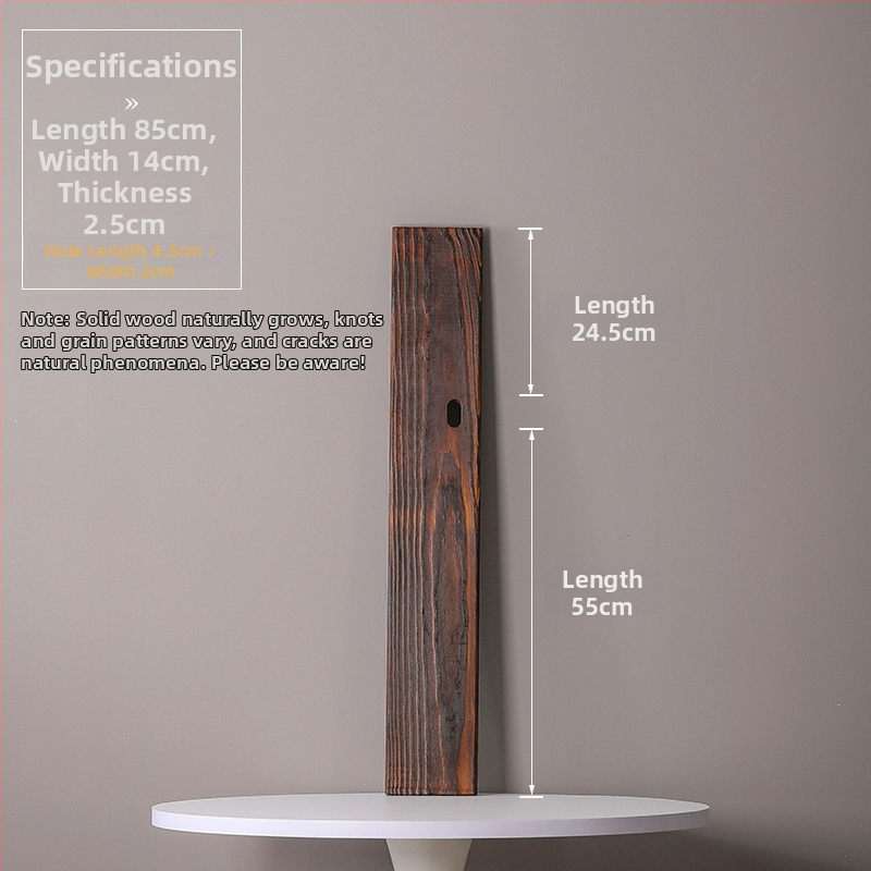 Természetes tömörfa vízfolyásos dekoráció halastóhoz és kertészeti tájhoz; kézzel készített keresztgerenda, karbonizált fa táblával