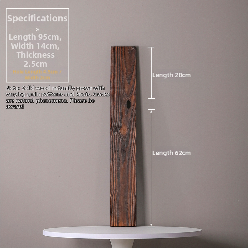 Természetes tömörfa vízfolyásos dekoráció halastóhoz és kertészeti tájhoz; kézzel készített keresztgerenda, karbonizált fa táblával