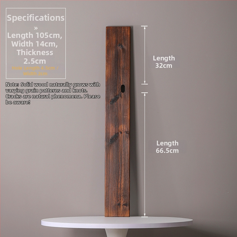 Természetes tömörfa vízfolyásos dekoráció halastóhoz és kertészeti tájhoz; kézzel készített keresztgerenda, karbonizált fa táblával