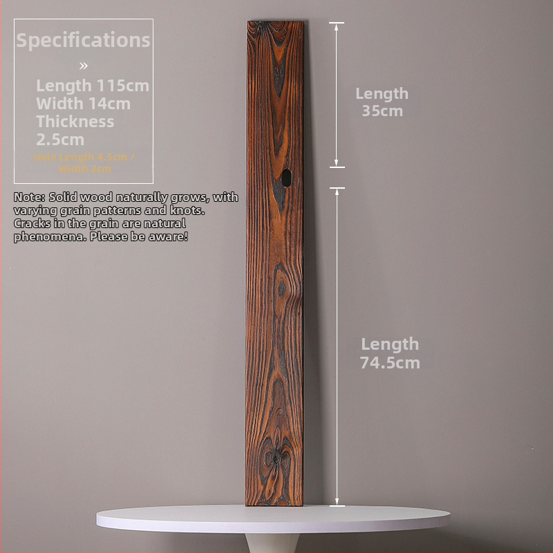 Természetes tömörfa vízfolyásos dekoráció halastóhoz és kertészeti tájhoz; kézzel készített keresztgerenda, karbonizált fa táblával