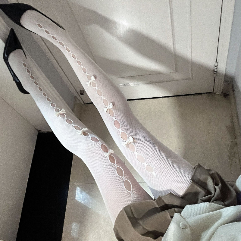 Nylon alakformáló harisnya houndstooth és kockás mintával, 15D, vékony, szexi