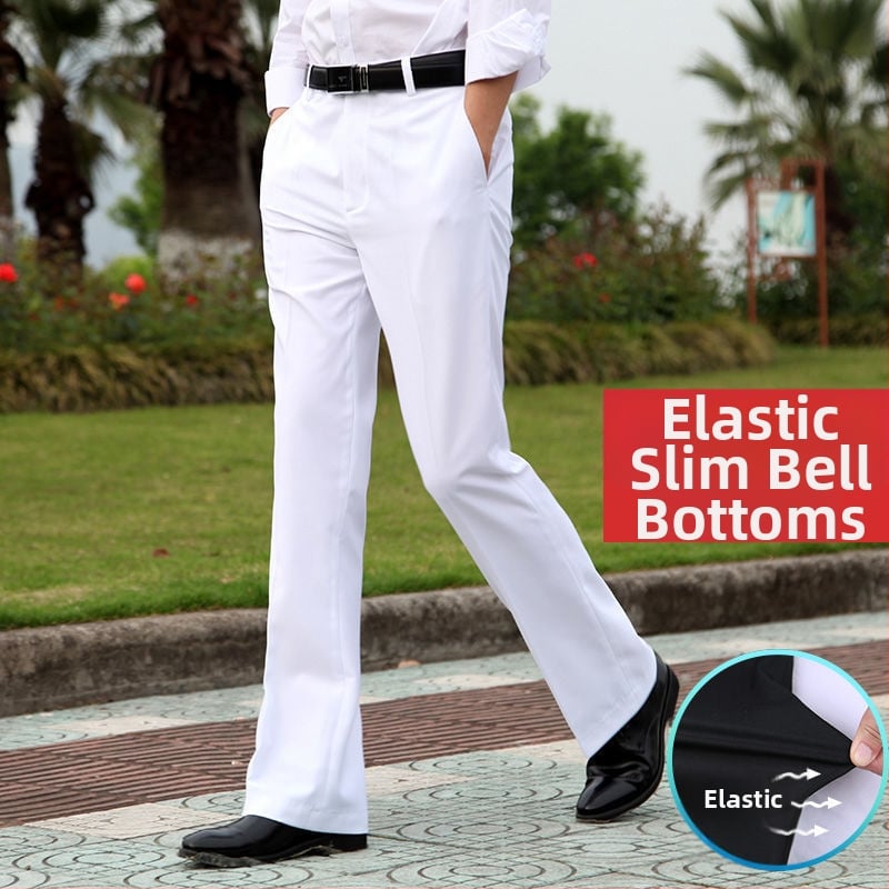 Αντρικά παντελόνια με ίσιο κόψιμο, άνετη φαρδιά γραμμή, υψηλό μέση, μικροελαστικότητα, ύφασμα από μπαμπού και μετάξι