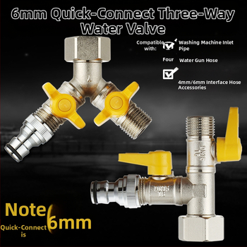 Meďný guľový ventil s uni Tee, závitový, 25 mm hlavný, 20 mm vetva, 100°C