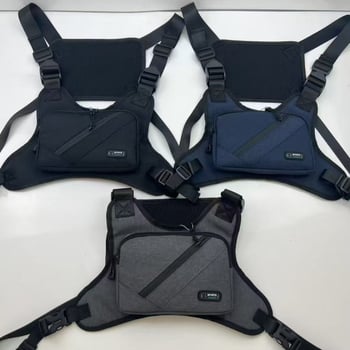 Geantă de piept pentru bărbați (Nylon, rezistentă la uzură, căptușeală din poliester, stil casual)