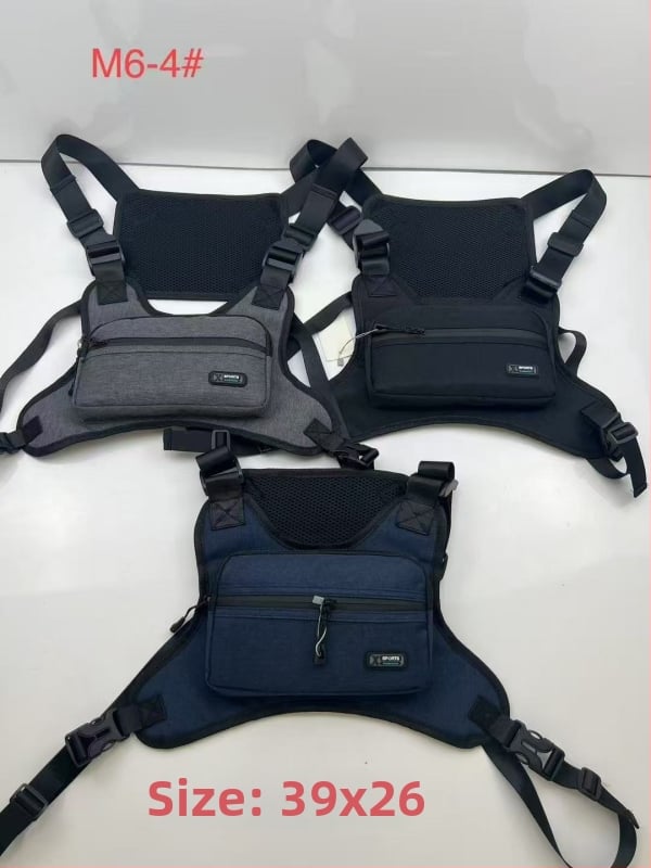 Geantă de piept pentru bărbați (Nylon, rezistentă la uzură, căptușeală din poliester, stil casual)