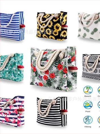 Dámska kabelka s veľkou kapacitou, Oxford látka, vodorovný štvorcový tvar, magnetické zapínanie, vnútorné vrecká na zips a vrecko na telefón