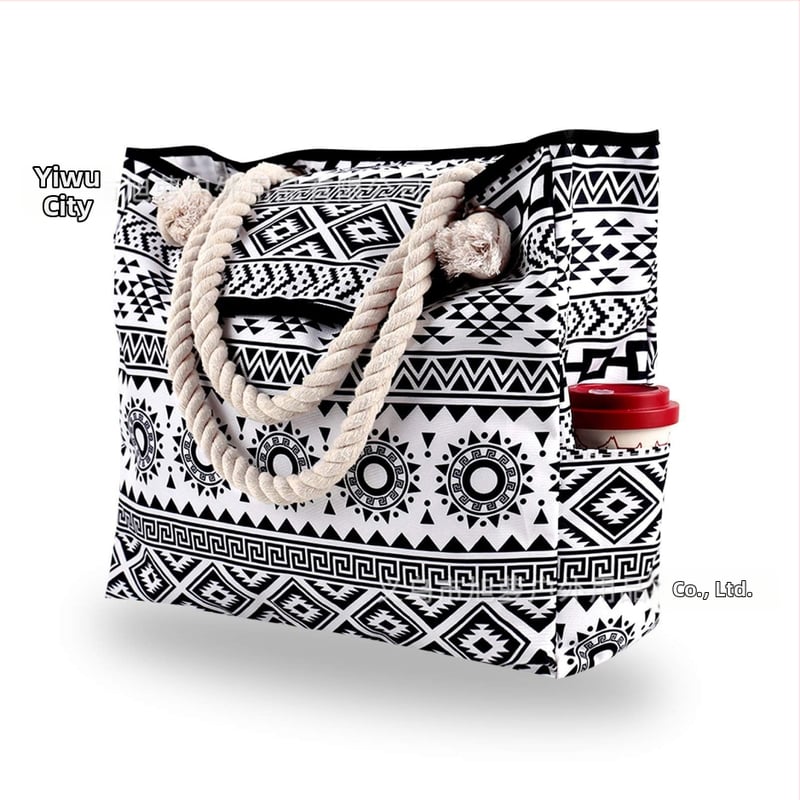 Dámska kabelka s veľkou kapacitou, Oxford látka, vodorovný štvorcový tvar, magnetické zapínanie, vnútorné vrecká na zips a vrecko na telefón