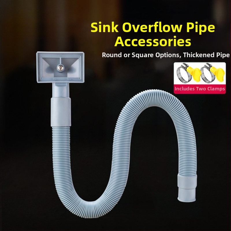 Rúrka proti pretečeniu kuchynského drezu, 3-cestný odvod, pre jeden aj dva drezy, ABS+ EVA, CE certifikát