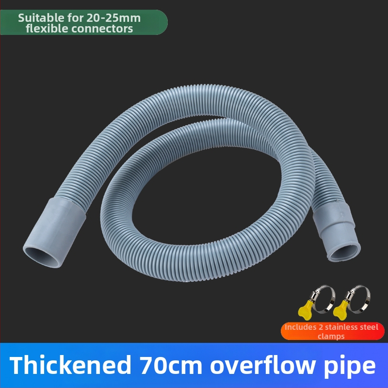 Rúrka proti pretečeniu kuchynského drezu, 3-cestný odvod, pre jeden aj dva drezy, ABS+ EVA, CE certifikát