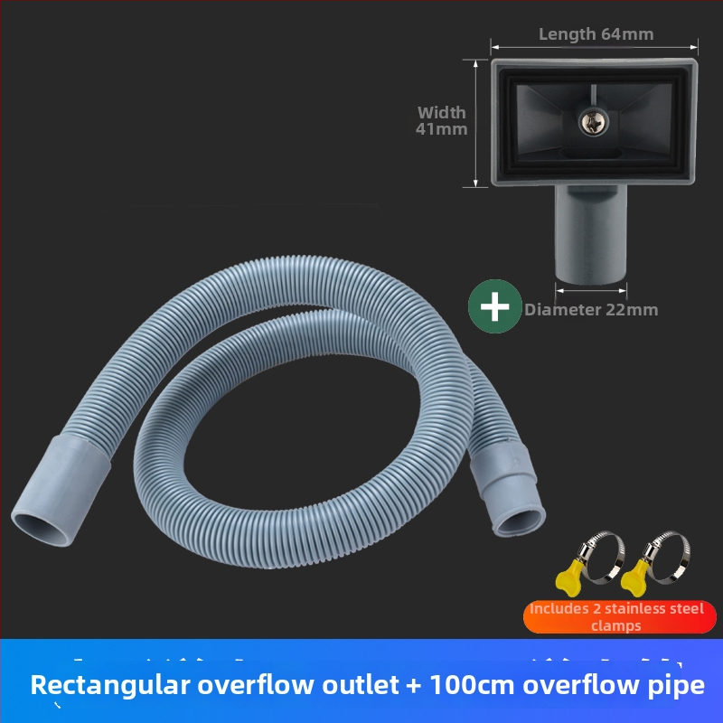 Rúrka proti pretečeniu kuchynského drezu, 3-cestný odvod, pre jeden aj dva drezy, ABS+ EVA, CE certifikát