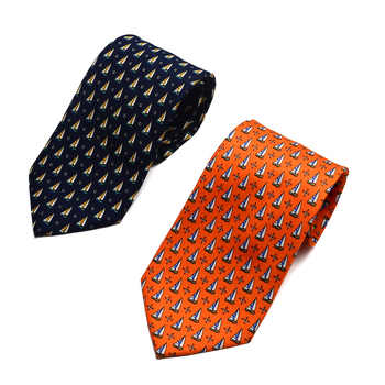 Αντρική γραβάτα από πολυεστερική ίνα, γεωμετρικό σχέδιο, λουλούδι για γιακά