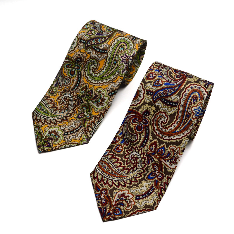 Αντρική γραβάτα από πολυεστερική ίνα, γεωμετρικό σχέδιο, λουλούδι για γιακά