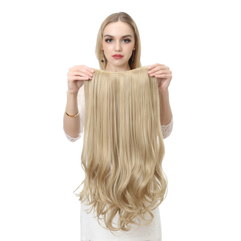 Perucă, semi-perucă în formă de U, fără cusături vizibile, păr rezistent la temperaturi înalte, model UH17