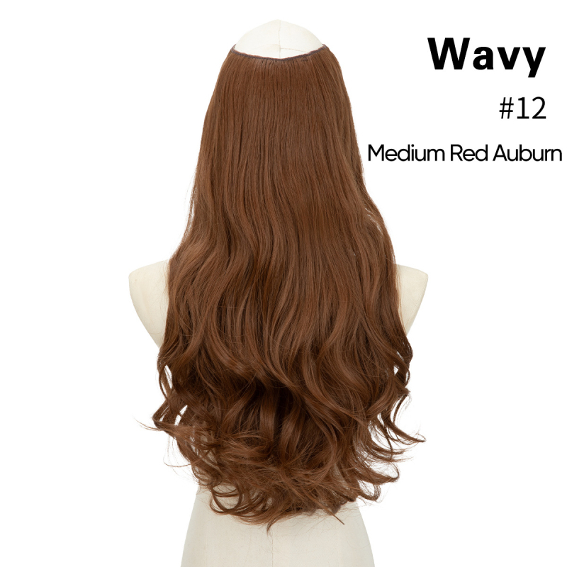 Perucă, semi-perucă în formă de U, fără cusături vizibile, păr rezistent la temperaturi înalte, model UH17