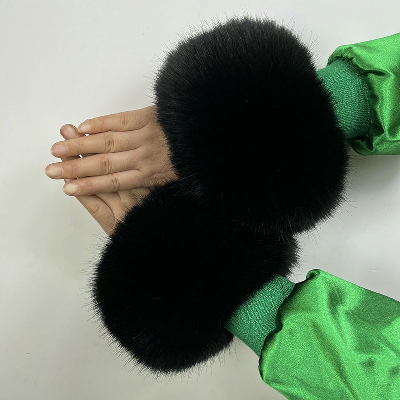 Gyerekeknek készült gyapjú parkas kabát műszőrme gallérral (tavasz 2023)