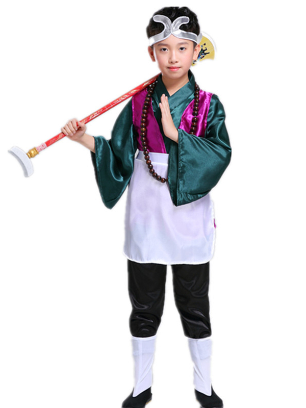 Sada kostýmov pre rolu: Tang Seng, Sun Wukong, Zhu Bajie, Sha Seng; polyester; vhodné pre rolové hranie v animáciách; pre deti do 17 rokov