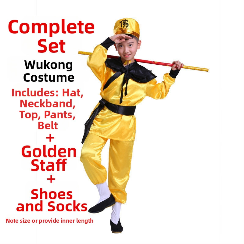 Sada kostýmov pre rolu: Tang Seng, Sun Wukong, Zhu Bajie, Sha Seng; polyester; vhodné pre rolové hranie v animáciách; pre deti do 17 rokov