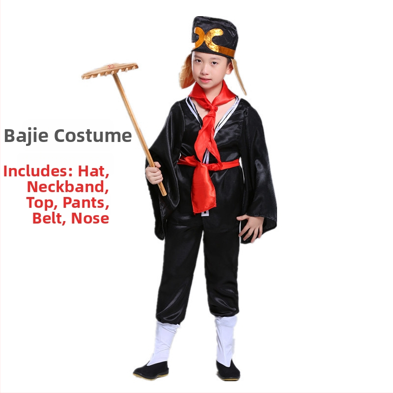 Sada kostýmov pre rolu: Tang Seng, Sun Wukong, Zhu Bajie, Sha Seng; polyester; vhodné pre rolové hranie v animáciách; pre deti do 17 rokov