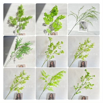 Plantă artificială în stil Monet Garden și Mori landscape, din plastic, cu adeziv moale, pentru nunți, spații în aer liber, recuzită pentru fotografie și decor interior