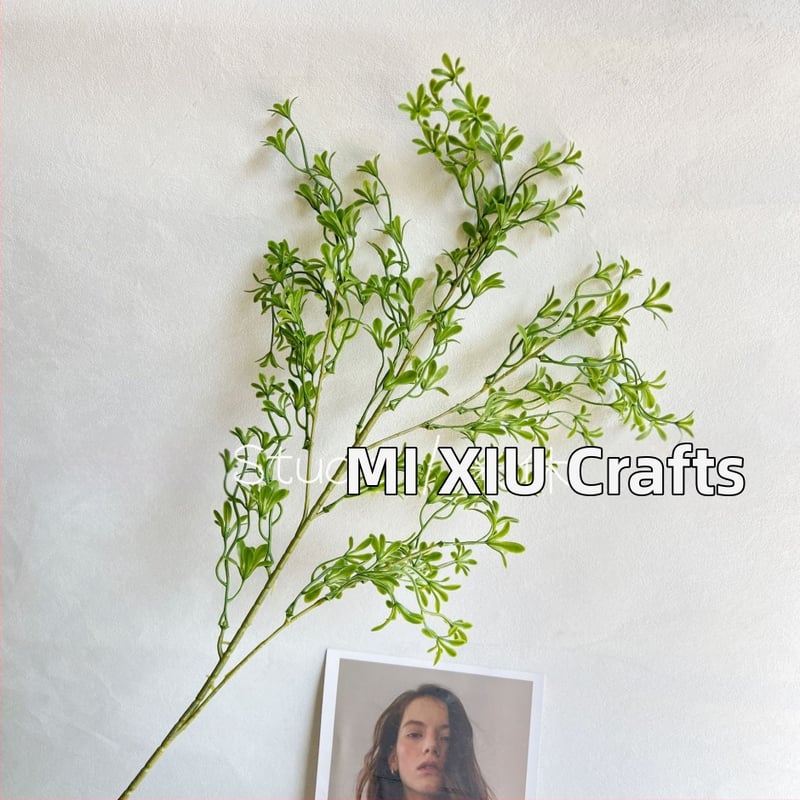 Plantă artificială în stil Monet Garden și Mori landscape, din plastic, cu adeziv moale, pentru nunți, spații în aer liber, recuzită pentru fotografie și decor interior