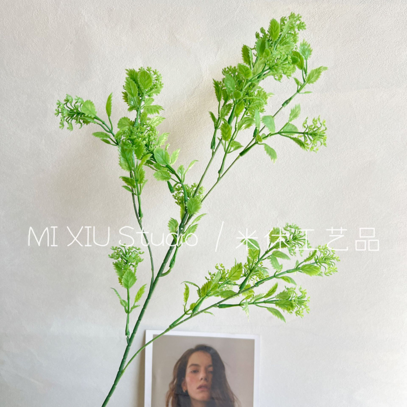 Plantă artificială în stil Monet Garden și Mori landscape, din plastic, cu adeziv moale, pentru nunți, spații în aer liber, recuzită pentru fotografie și decor interior