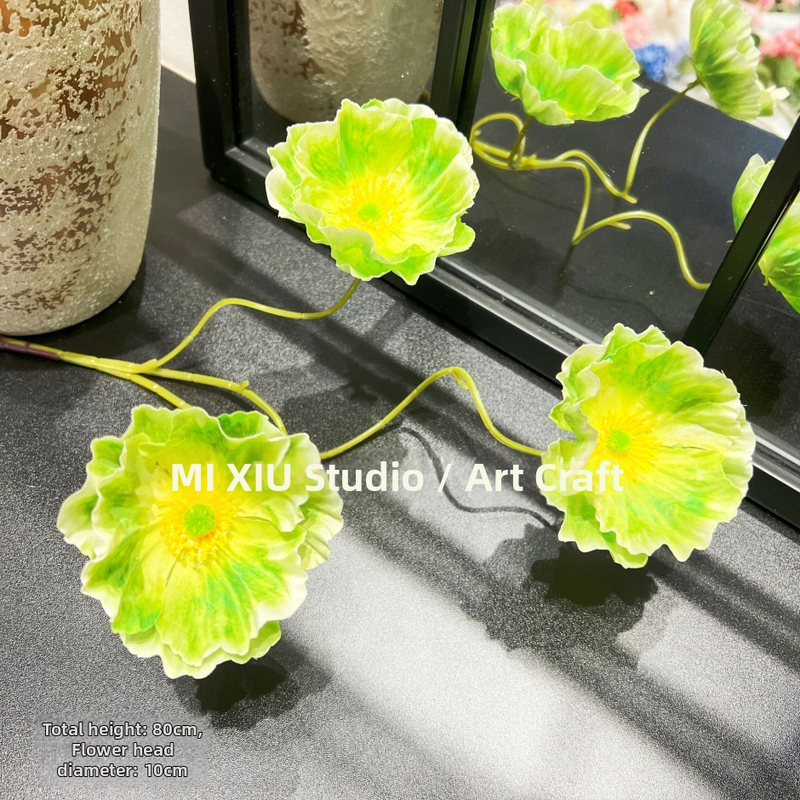 Plantă artificială în stil Monet Garden și Mori landscape, din plastic, cu adeziv moale, pentru nunți, spații în aer liber, recuzită pentru fotografie și decor interior