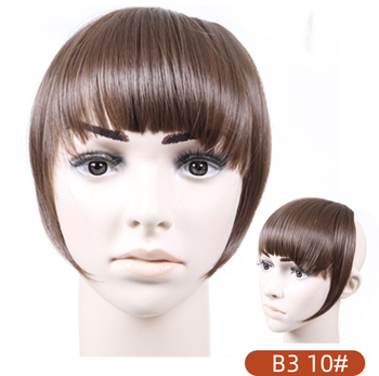 Перука с права челка, с едно парче дизайн, с странични коси, влакна с висока топлинна устойчивост, модел Gs-b3