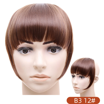 Перука с права челка, с едно парче дизайн, с странични коси, влакна с висока топлинна устойчивост, модел Gs-b3