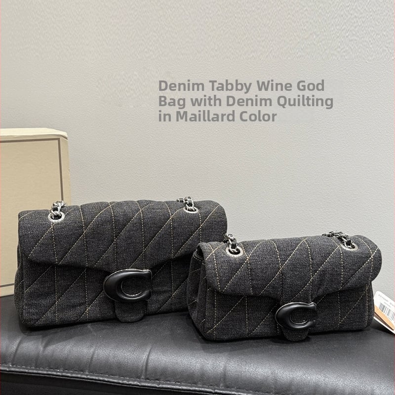 Podpažová taška s retiazkovým popruhom, pravá koža, horizontálny štvorcový tvar, rombová výšivka, magnetické zapínanie