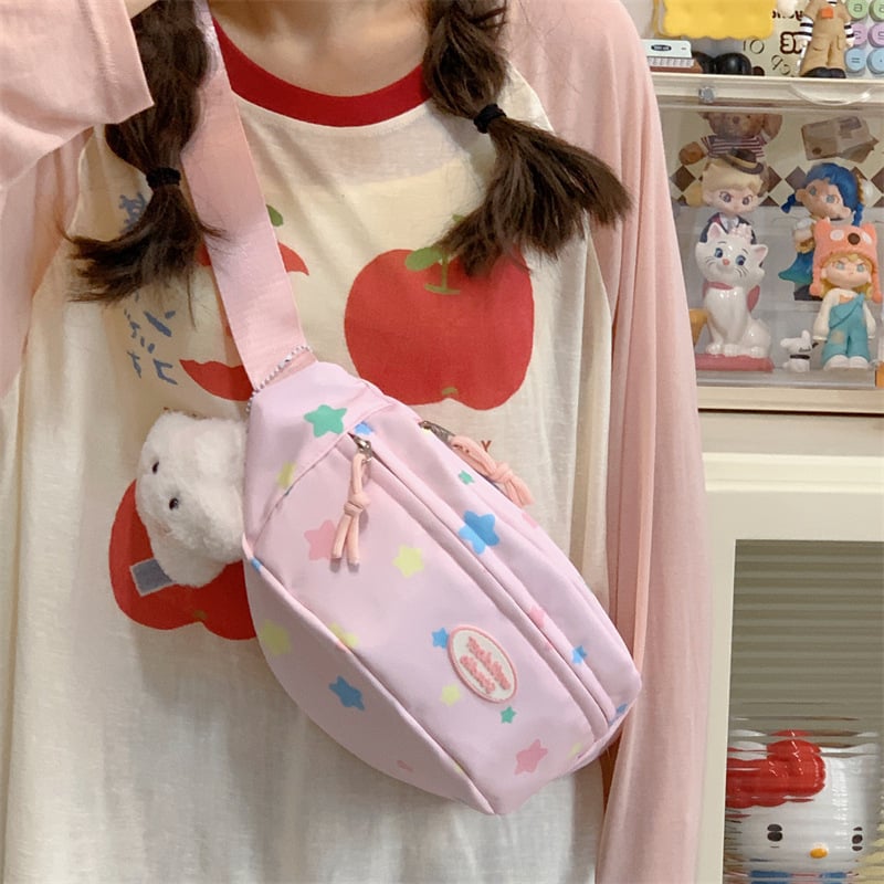 Geantă crossbody din nylon pentru femei, design urban minimalist, lansare vară 2025, închidere cu fermoar, căptușeală din poliester, buzunar intern ascuns cu fermoar, rigiditate medie, cu mai multe compartimente