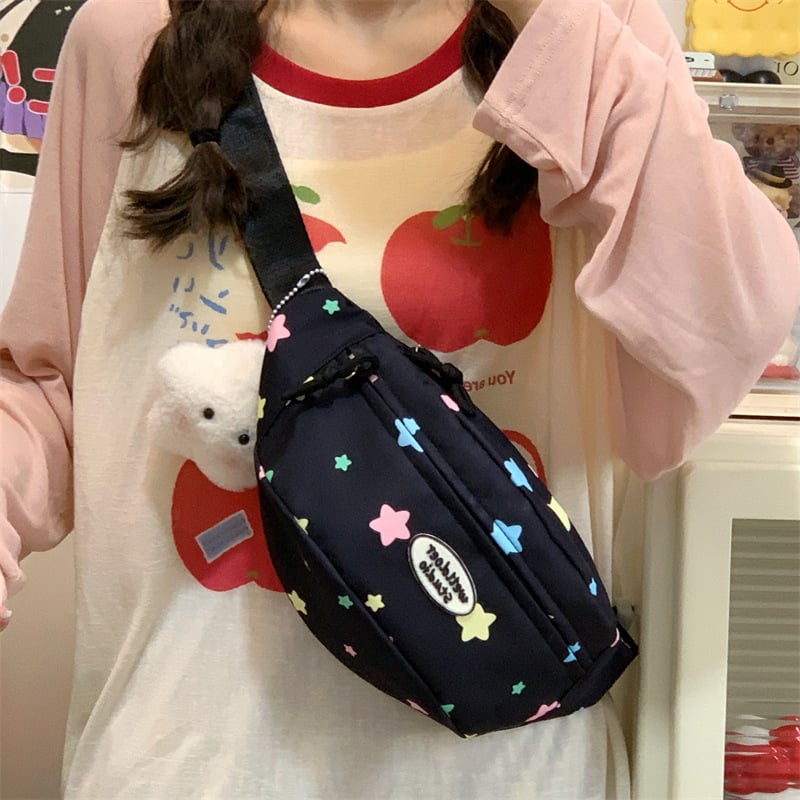 Geantă crossbody din nylon pentru femei, design urban minimalist, lansare vară 2025, închidere cu fermoar, căptușeală din poliester, buzunar intern ascuns cu fermoar, rigiditate medie, cu mai multe compartimente