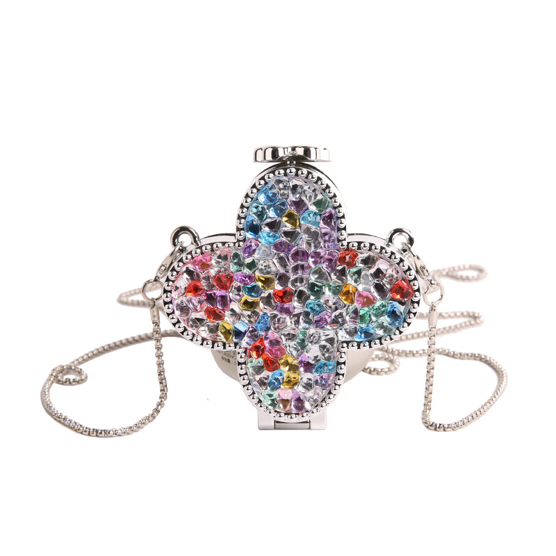 Ακρυλική χιαστί τσάντα, κυκλικό σχήμα, αστικός μινιμαλισμός, κλείσιμο με κλειδαριά, μονοϊμάντας