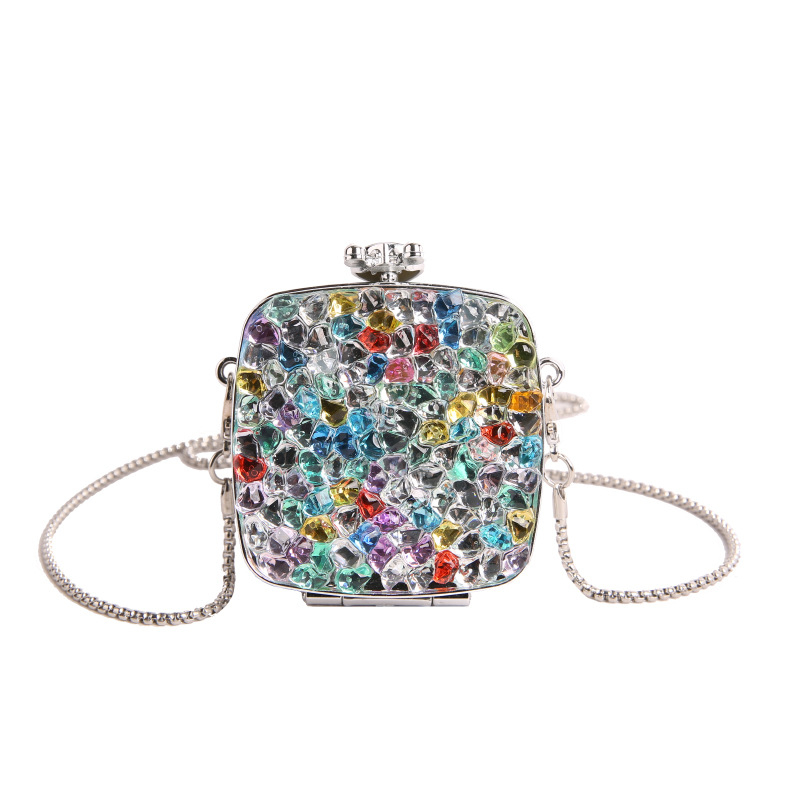 Ακρυλική χιαστί τσάντα, κυκλικό σχήμα, αστικός μινιμαλισμός, κλείσιμο με κλειδαριά, μονοϊμάντας