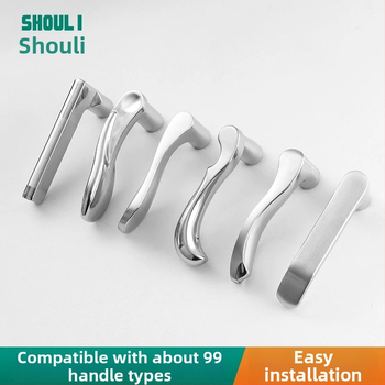 Kľučka na dvere so zámkom, nerezová oceľ, model ZH-BXGSB, pre vnútorné dvere do spálne, moderný a jednoduchý štýl